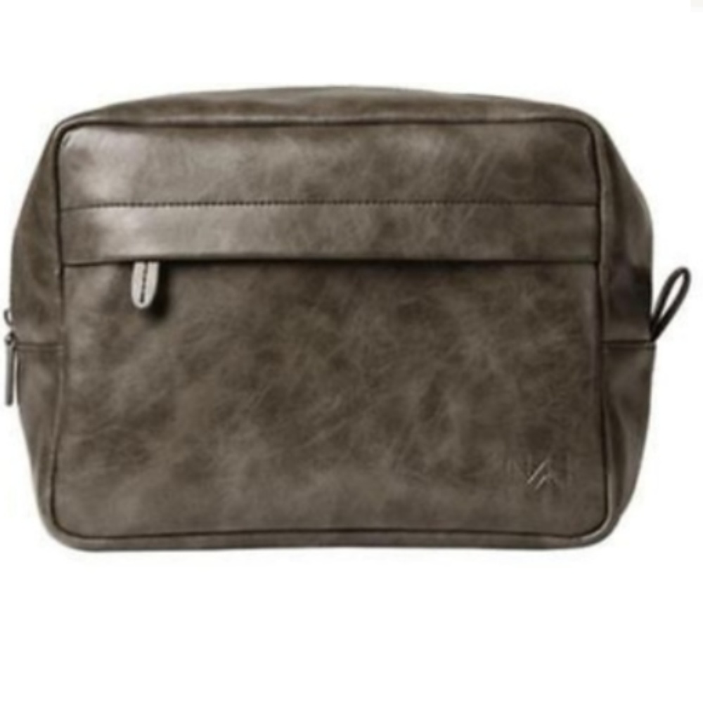 Miche Men's Dopp Kit Travel Toiletry Bag Gray